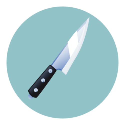 มีดใหญ่สำหรับหั่นเนื้อ